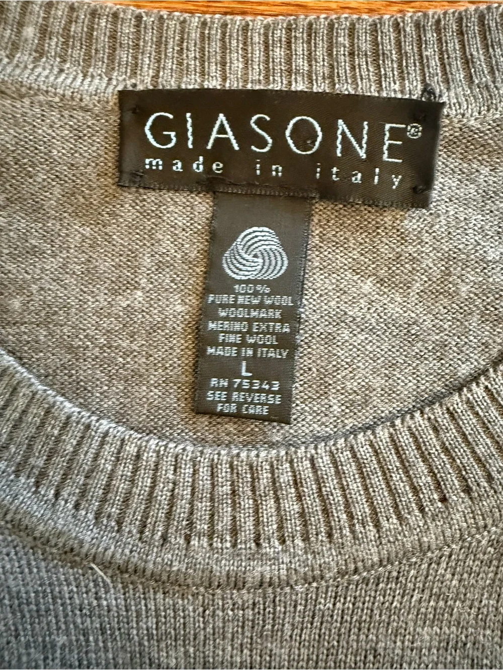 Giasone Crewneck Sweater in Gray